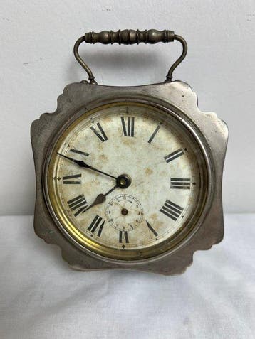 Pendule - Japy Frères & Cie - Nickelgeplateerde messing,