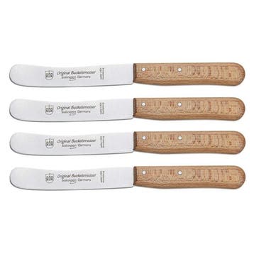 RÖR Solingen Ontbijtmes Buckels – Lemmet 11,5 cm – Beuk, Ophalen of Verzenden, Nieuw, Rvs of Chroom