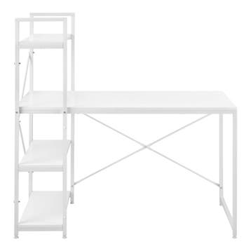 Bureau Stavanger met 4 planken 120x64x122 cm wit, Verzenden, Nieuw