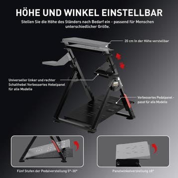 Wheel stand - Racestuur standaard - Stuurwielhouder - Zwart, Verzenden, Zo goed als nieuw