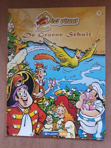 Piet piraat de groene schuit, Studio 100, Deel 3, Paperback, Verzenden, Zo goed als nieuw, Studio 100