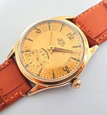 GUB Glashütte - Germany cal. 60 gold plated mens - Zonder, Nieuw