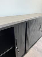 Lage zwarte roldeurkast/archiefkast - 80/120/45 cm - nieuw, 100 tot 150 cm, Verzenden, Zo goed als nieuw, Minder dan 100 cm