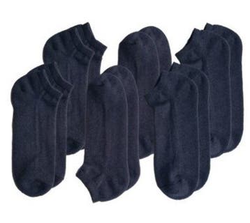 6 paar Bonanza badstof sneakersokken - Antraciet, Kleding | Heren, Verzenden, Nieuw