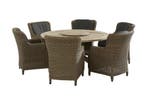 4 Seasons Outdoor Brighton dining set pure met Louvre tafel, Ophalen of Verzenden, Nieuw