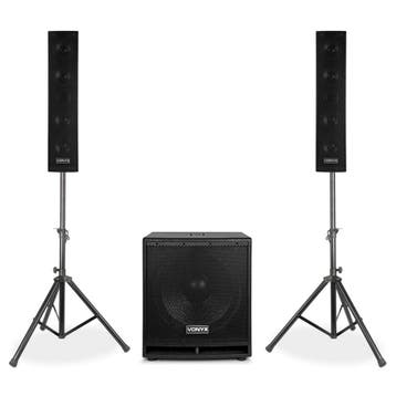 VONYX VX880BT 1000W 2.1 Actieve Speakerset met 15 inch, Ophalen of Verzenden, Nieuw
