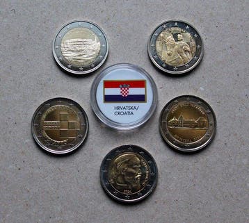 Kroatië. 2 Euro 2023/2025 (5 coins) (Zonder minimumprijs)