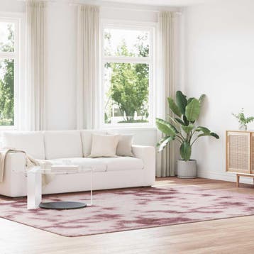 vidaXL Hoogpolig vloerkleed NAVARRA 240x340 cm polyester, Verzenden, Nieuw, Roze