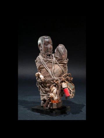 Fetisj figuur - Hout - 1930-1940 - Fetischpaar - Voodoo -