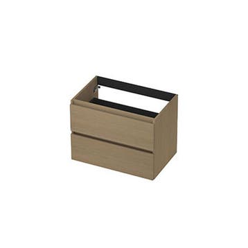 INK - Onderkast 2 Laden Greeploos met Houten Keerlijst -, Ophalen of Verzenden, Nieuw