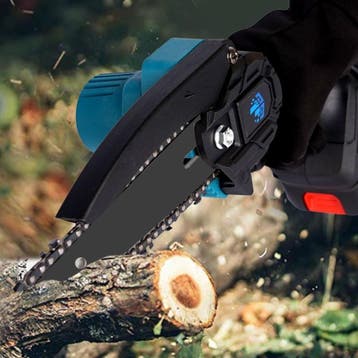 Snoeizaag 18 v mini ketting zaag 6 inch BORSTELLOOS 18V accu, Verzenden, Nieuw, DeNico-PoWer