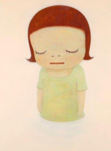 Yoshitomo Nara (1959) - In The Milky Lake Thinking One