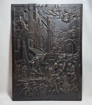 Reliëf, Sacra Famiglia in Egitto da Albrecht Dürer -