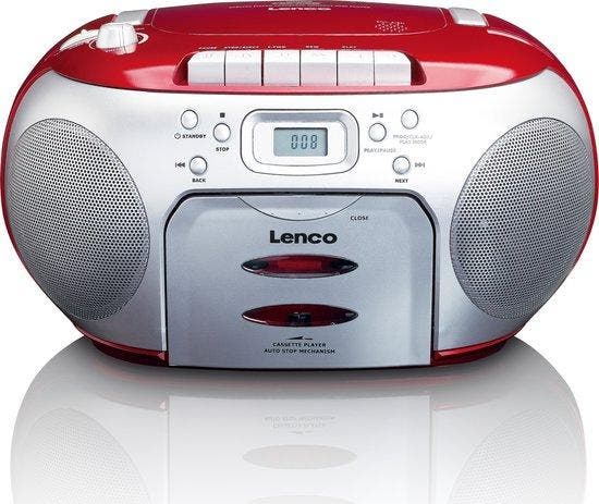 Lenco SCD-420RD - Draagbare radio CD speler met MP3 optie en, Audio, Tv en Foto, Luidsprekers, Zo goed als nieuw, Verzenden