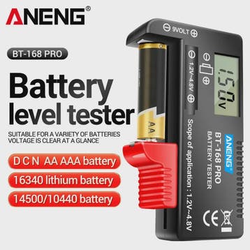 ANENG BT-168 PRO Digitale Batterij Tester - Universeel & Com, Verzenden, Nieuw