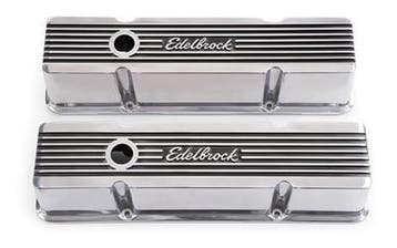 Chevrolet SB Aluminium klepdeksels hoge edelbrock, Auto-onderdelen, Ophalen of Verzenden, Nieuw