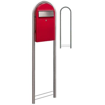 Bobi Grande S (slim) wandbrievenbus staal - helderrood, Verzenden, Nieuw