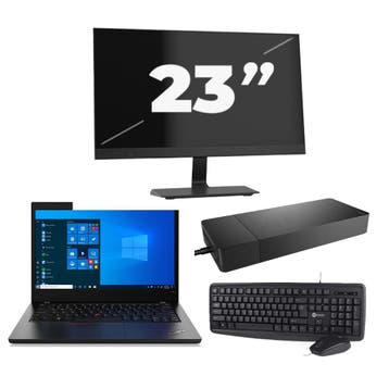 Lenovo ThinkPad L14 Gen 2 -   i5-11e 8GB  - 256GB  + 1x 23 i, Computers en Software, Windows Laptops, Qwerty, Verzenden, 8 GB