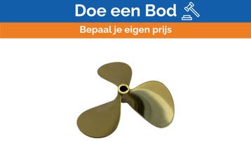 Bieden: Michigan Propellers 3-Blade Brass Propeller GL352 2, Watersport en Boten, Ophalen of Verzenden, Nieuw