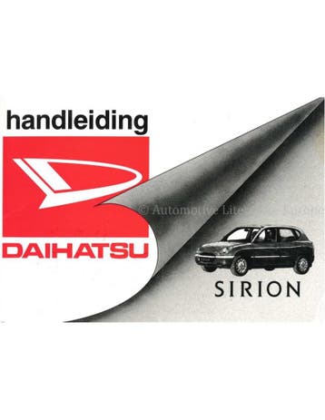 1998 DAIHATSU SIRION INSTRUCTIEBOEKJE NEDERLANDS