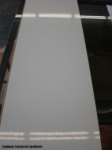 Hoogglans Tegel laminaat zonder naad Wit €29,95m2 Big slab, 30 cm of meer, 50 tot 150 cm, Nieuw, 10 m² of meer