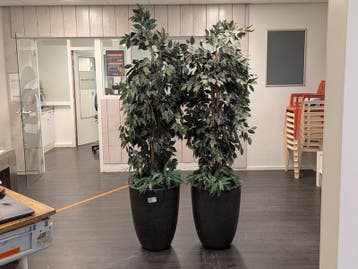 2x Kunstplant in pot, Huis en Inrichting, Nieuw