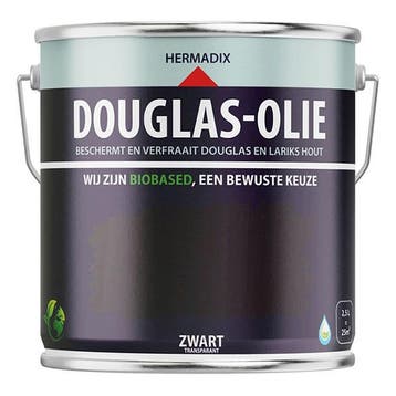 Douglas olie | Hermadix | 2.5 liter (Zwart, Mat, Waterbasis), Verzenden, Nieuw