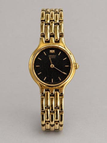 Seiko - Seiko – Quartz – 1N00-0A90 – Black Textured Dial –, Sieraden, Tassen en Uiterlijk