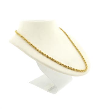 Gouden gedraaide schakelketting, Ophalen of Verzenden, Gebruikt, Overige kleuren, Goud