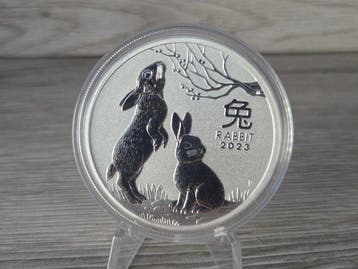Australië. 1 Dollar 2023, Lunar III, Year of the Rabbit 1 Oz