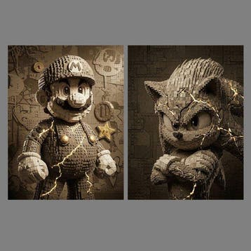 Yamila - XL - Mario y Sonic: Kintsugi en Bloques, Nieuw