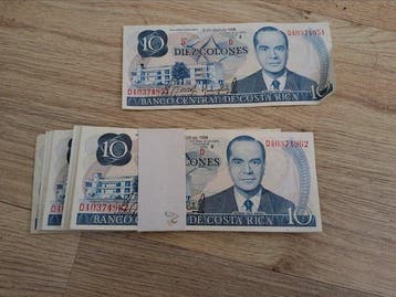 Costa Rica. - 20 x 10 Colones 1986 - Pick 237b (Zonder