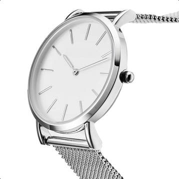 Tyme Ibiza Dames Horloge - 36mm Wit/Zilver - Goed Leesbaar, Ophalen of Verzenden, Nieuw