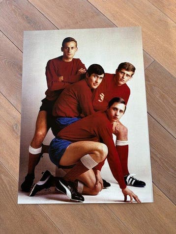 AFC Ajax - Johan Cruijff - 1967 - Poster, Verzamelen, Nieuw
