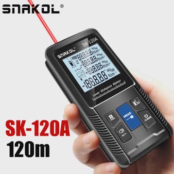 Digitale Laser Afstandsmeter 40m-120m - Precisie Meetlint me, Verzenden, Nieuw