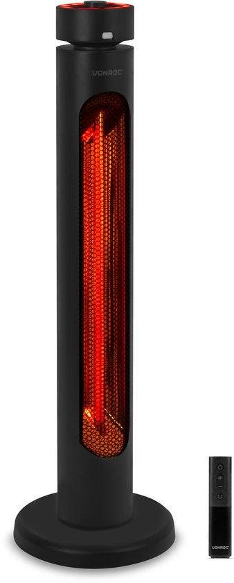 2dekans | VONROC Staande Terrasverwarmer Panarea 2000W –, Ophalen of Verzenden, Zo goed als nieuw