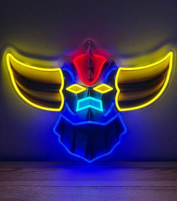 Goldorak - Neonlichtbord - plexiglas