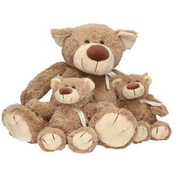 Bella knuffelberen set - pluche - 40/22 cm - mama en kind, Verzenden, Nieuw