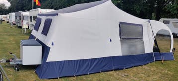 Jamet Jametic Panorama incl imperiaal en luifel zeer netjes!, Ophalen, Blauw, Aanwezig, Jamet