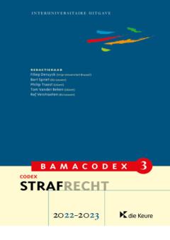 BAMACODEX 3 – Strafrecht 2022-2023 - Filiep deruyck, Verzenden, Gelezen, Filiep deruyck