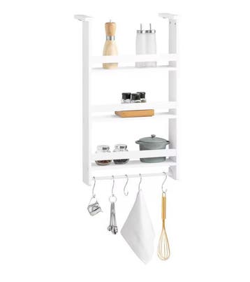 Hangkast Keukenrek met 3 Planken en Haakjes voor Koelkast, Verzenden, Nieuw