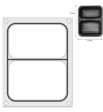 Traysealer Matrix, Hendi, Twee-delige Container 227x178 Mm, Ophalen of Verzenden, Nieuw in verpakking