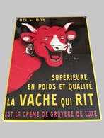 Emailleplaat - Oude emailleplaat La Vache qui Rit - Emaille