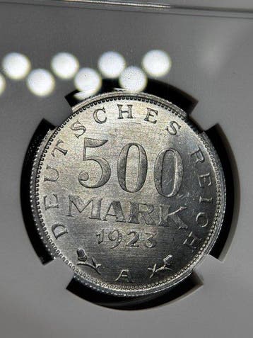 Duitsland, Weimar Republiek 500 Mark 1923(A) / MS63 (Zonder