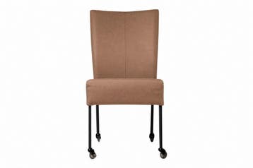 Eetkamerstoel Wiske - eetkamerstoelen - Bruin, Nieuw, Bruin, Stof