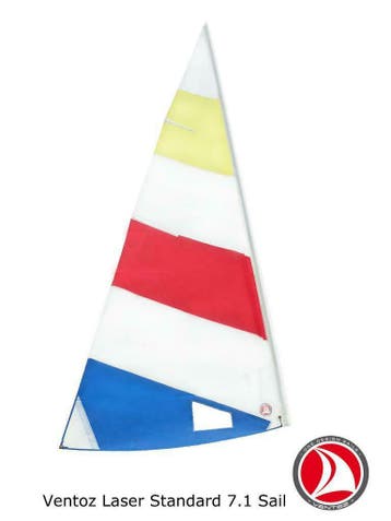 Ventoz Laser Standard Zeil (7.1 m2) - kleur, compleet, nieuw, Verzenden, Nieuw, 3 tot 6 meter, Minder dan 15 m²