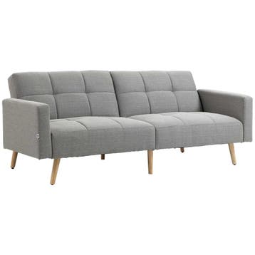 2 In 1 Slaapbank 205 X 88 Cm Sofa Met Bedfunctie, Bank Met Z, Verzenden, Nieuw