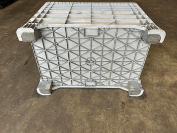 palletboxen 116x80x80 cm dichte bakken 550 liter met 4 poten, Gebruikt, 100 cm of meer, 60 cm of meer, Bak of Kist
