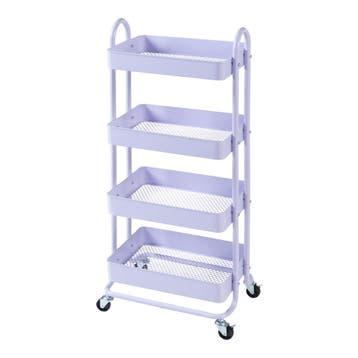 Keukentrolley Pyhäntä met 4 manden 103,5x46x35 cm lichtpaars, Verzenden