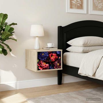 vidaXL Wandkastje KIEL Sonoma Eiken 36 x 33 x 25 cm Bewerkt, Minder dan 45 cm, Verzenden, Nieuw, Minder dan 55 cm